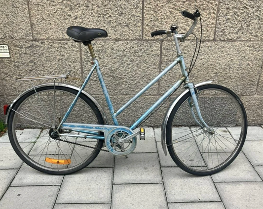 Anrik Engelsk Ljusblå Raleigh Damcykel
