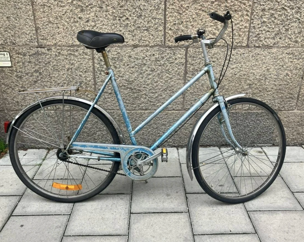 Anrik Engelsk Ljusblå Raleigh Damcykel